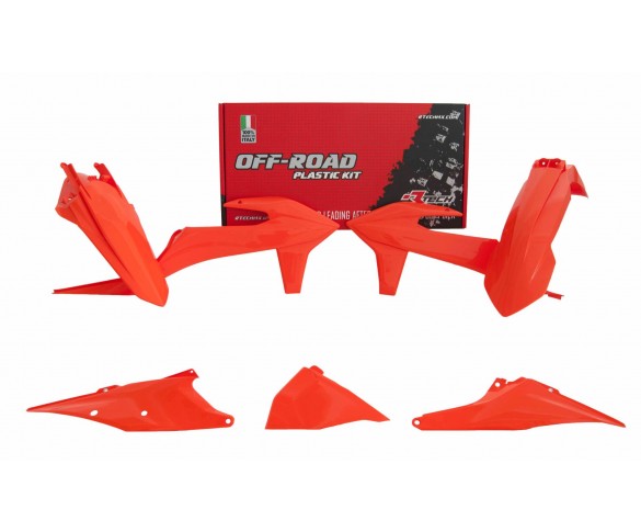 Rtech, Plastkit, ORANGE, KTM 20-23 450 EXC-F, 20-22 250 EXC TPI/150 EXC TPI/300 EXC TPI, 23 250 EXC/150 EXC/300 EXC, 20-23 250 EXC-F, 20-23 350 EXC-F/500 EXC-F