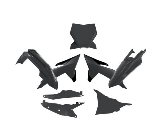 Rtech, Plastkit, SVART, KTM 25 450 SX-F, 25 250 SX/250 SX-F, 25 350 SX-F, 25 125 SX/150 SX/300 SX
