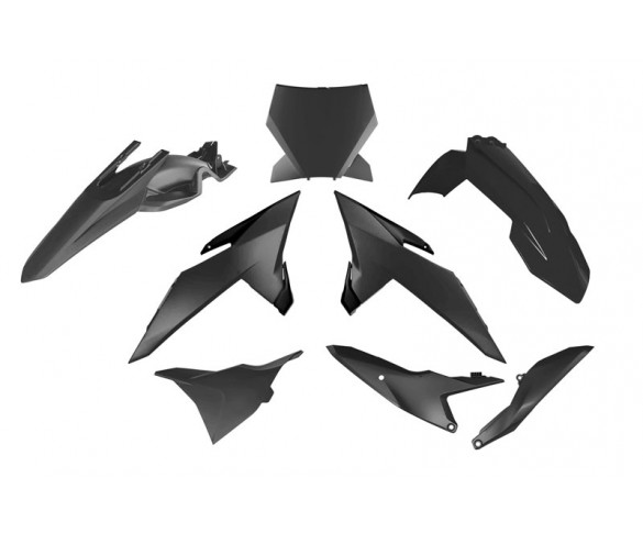 Rtech, Plastkit, SVART, KTM 25-26 85 SX