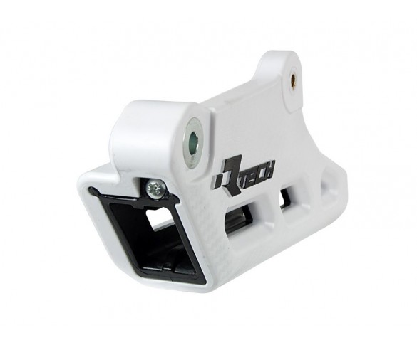 Rtech, Kedjestyrare Monoblock R2.0 WORX, SVART VIT, KTM 12-24 450 EXC-F, 11-25 450 SX-F, 18-22 250 EXC TPI/300 EXC TPI, 12-17 250 EXC/300 EXC, 23-24 250 EXC/300 EXC, 12-24 250 EXC-F, 11-25 250 SX/250 SX-F, 12-24 350 EXC-F, 11-25 350 SX-F, 11-25 125 SX, 24