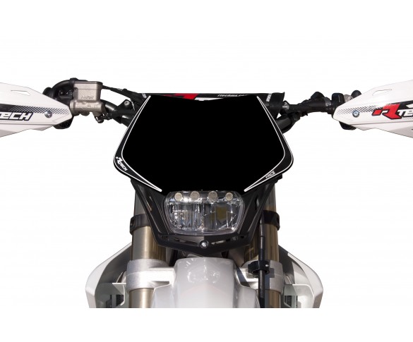 Rtech, Headlight V-Face FULL LED Svart, SVART