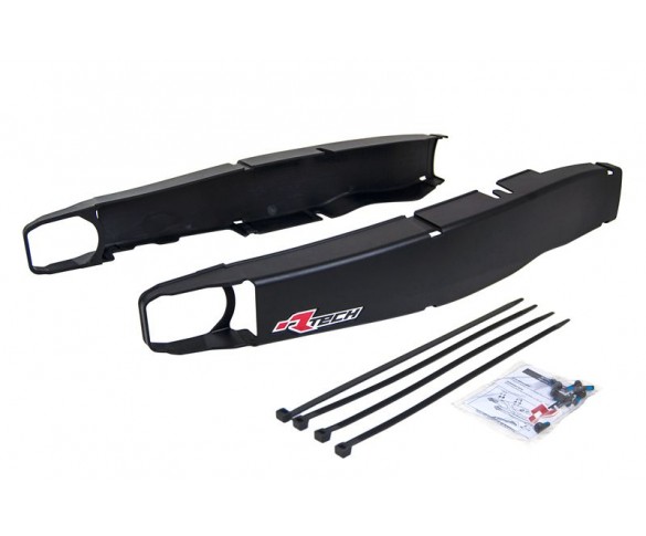 Rtech, Svingarmsskydd, SVART, Yamaha 16-25 WR450F, 09-22 YZ450F, 15-24 WR250F, 09-23 YZ250F, FANTIC 22-23 XEF 450/XXF 450, 22-23 XEF 250/XXF 250