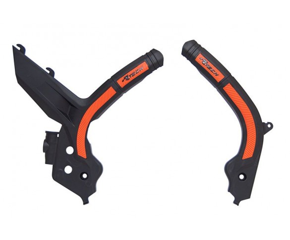 Rtech, Ramskydd, SVART ORANGE, KTM 20-23 450 EXC-F, 19-22 450 SX-F, 20-22 250 EXC TPI/150 EXC TPI/300 EXC TPI, 23 250 EXC/150 EXC/300 EXC, 20-23 250 EXC-F, 19-22 250 SX/250 SX-F, 20-23 350 EXC-F/500 EXC-F, 19-22 350 SX-F, 19-22 125 SX/150 SX