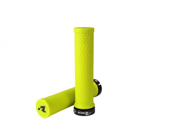 Rtech, Bike Lock-On Grips, NEON GUL