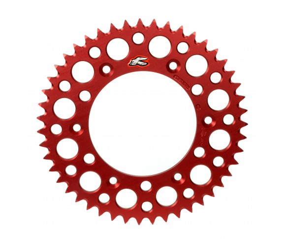Renthal, Bakdrev, 520, 49, RÖD, Honda 02-25 CRF450R, 05-18 CRF450X, 78-07 CR250R, 04-25 CRF250R, 04-19 CRF250X, 84-04 XR250R, 79-07 CR125R, 87-88 CR500R, 92-01 CR500R, 96-04 XR400R, 87-99 XR600R, 00-16 XR650R, BETA 13-14 RR 450 4T Enduro/RR 400 4T Enduro/