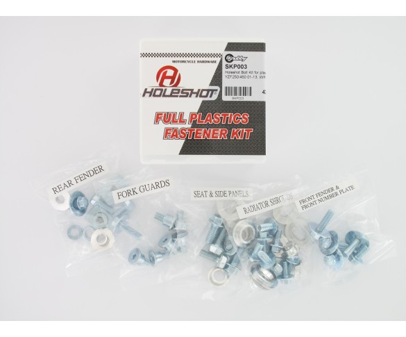 Holeshot, Skruvkit till plast, Yamaha 12-20 WR450F, 03-13 YZ450F, 12-25 WR250F, 01-13 YZ250F