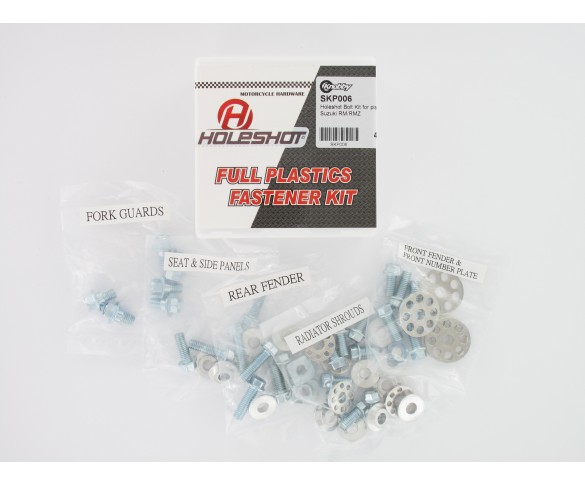 Holeshot, Skruvkit till plast, Suzuki 10-18 RMX450Z, 05-25 RM-Z450, 99-10 RM250, 04-25 RM-Z250, 99-10 RM125, 02-25 RM85, 03-07 RM65
