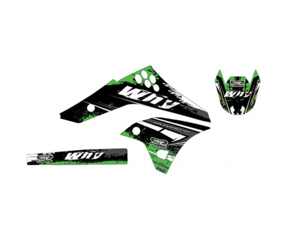 Why Stickers, Stickers Kit KXF 450, 06-08, Kawasaki 06-08 KX450F