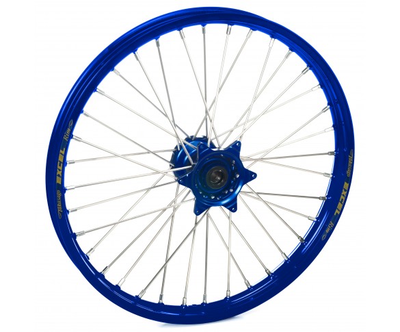 Haan Wheels, Komplett Hjul, 1,60, 21", FRAM, BLÅ, Yamaha 14-26 YZ450F, 14-26 YZ250F, FANTIC 24 XEF 450/XXF 450, 24 XEF 250, 24-25 XXF 250