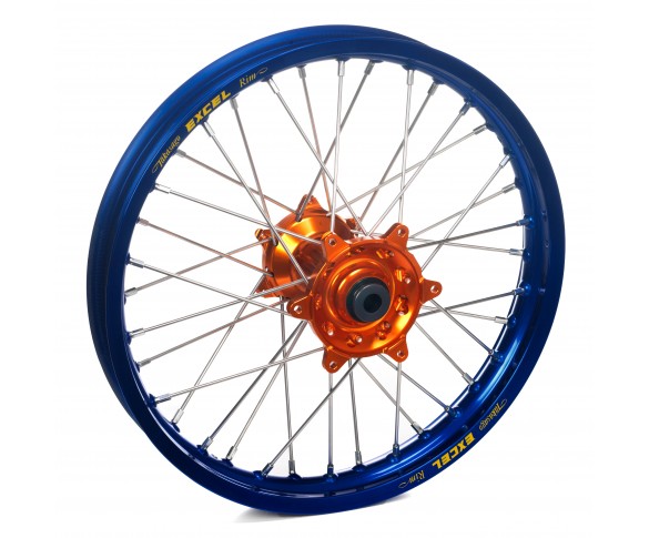 Haan Wheels, Komplett Hjul, 2,15, 19", BAK, BLÅ ORANGE, KTM 16-23 450 EXC-F, 13-22 450 SX-F, 18-22 250 EXC TPI/300 EXC TPI, 23 250 EXC/150 EXC/300 EXC, 16-17 250 EXC/300 EXC, 16-23 250 EXC-F, 13-22 250 SX/250 SX-F, 16-23 350 EXC-F, 13-22 350 SX-F, 16 125 
