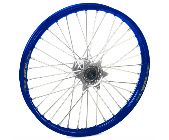 Haan Wheels, Komplett Hjul, 1,60, 21", FRAM, SILVER BLÅ, Yamaha 19-25 WR450F, 20-25 WR250F