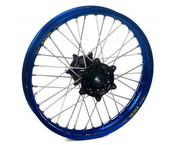 Haan Wheels, Komplett Hjul, 2,15, 19", BAK, BLÅ SVART, Yamaha 03-20 WR450F, 03-08 YZ450F, 99-07 WR250, 17-19 WR250, 01-24 WR250F, 08-20 WR250R, 99-25 YZ250, 01-08 YZ250F, 99-07 WR125, 99-25 YZ125, 99-00 WR400F, 01-02 WR426F, 99 YZ400F, FANTIC 22-25 XX 250