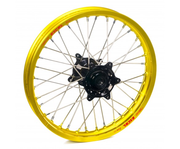Haan Wheels, Komplett Hjul, 1,85, 19", BAK, GUL SVART, Suzuki 05-25 RM-Z450, 07-25 RM-Z250