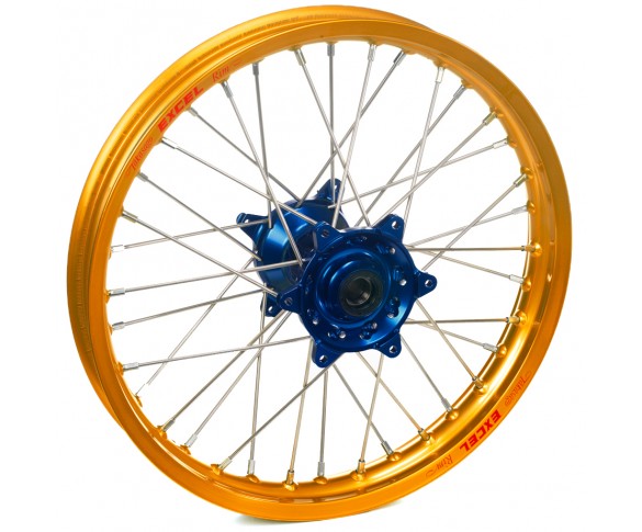Haan Wheels, Komplett Hjul, 1,85, 16", BAK, GULD BLÅ, Suzuki 02-25 RM85, 97-01 RM80