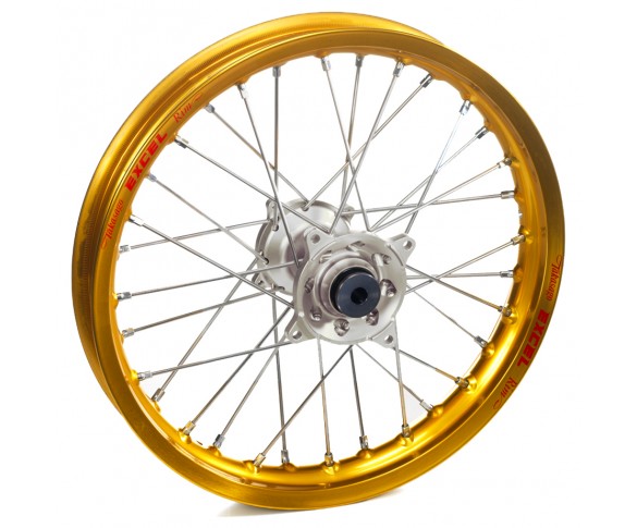 Haan Wheels, Komplett Hjul, 1,85, 16", BAK, GULD SILVER, Suzuki 02-25 RM85, 97-01 RM80