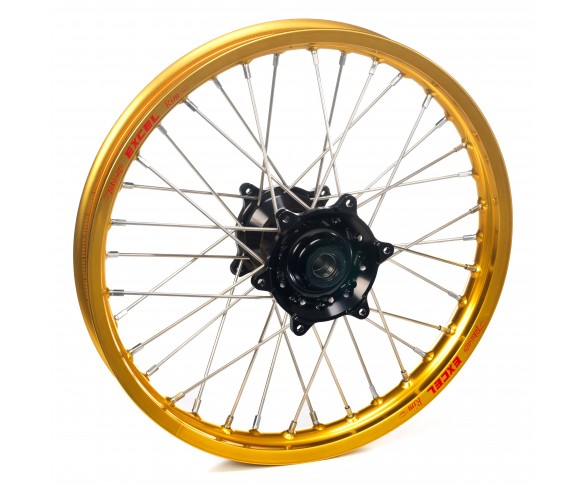 Haan Wheels, Komplett Hjul, 1,60, 12", BAK, GULD SVART, KTM 02-15 65 SX