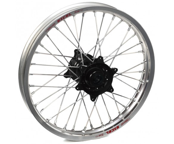 Haan Wheels, Komplett Hjul, 2,15, 19", BAK, SILVER SVART, Honda 02-12 CRF450R, 02-07 CR250R