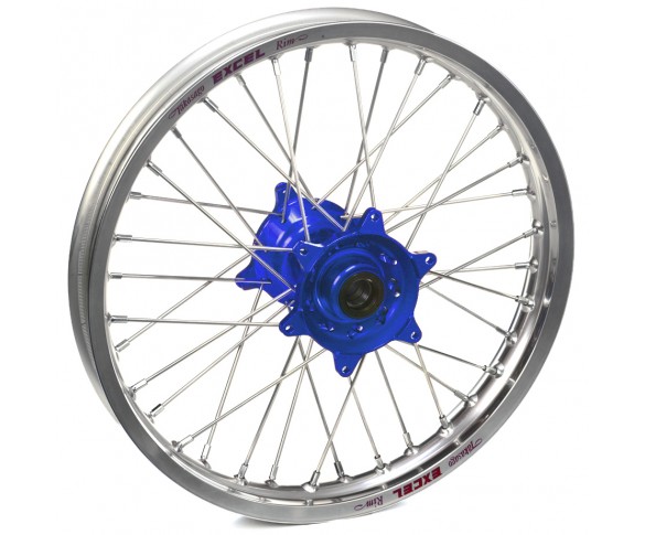 Haan Wheels, Komplett Hjul, 2,50, 18", BAK, SILVER BLÅ, KTM 03-16 450 EXC-F, 03-12 450 SX-F, 95-16 250 EXC, 03-16 250 EXC-F, 95-12 250 SX, 03-12 250 SX-F, 10-16 350 EXC-F, 19-23 350 EXC-F, 10-12 350 SX-F, 95-16 125 EXC/300 EXC, 95-12 125 SX, 07-08 144 SX,