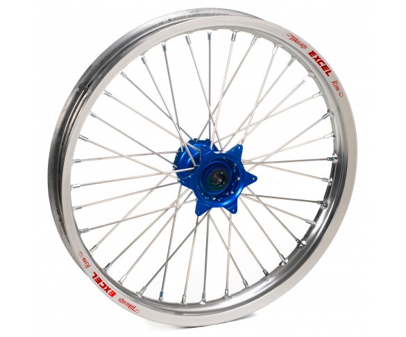 Haan Wheels, Komplett Hjul SM, 3,50, 17", FRAM, SILVER BLÅ, KTM 03-15 450 EXC-F, 03-14 450 SX-F, 03-15 250 EXC/250 EXC-F, 03-14 250 SX/250 SX-F, 10-15 350 EXC-F, 10-14 350 SX-F, 03-15 125 EXC/300 EXC, 03-14 125 SX, 04-15 200 EXC, 03 200 EXC, 03-04 200 SX,