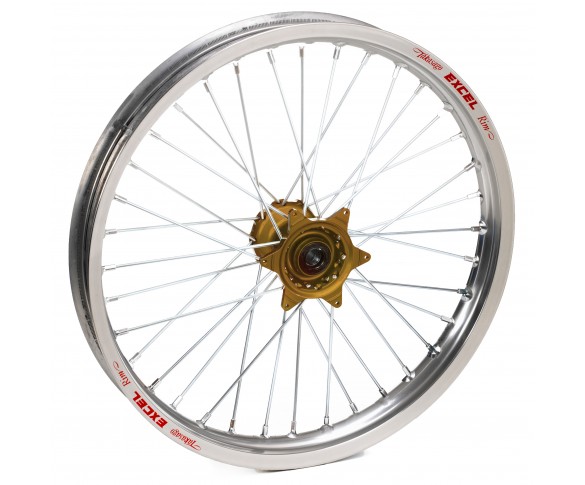 Haan Wheels, Komplett Hjul, 1,60, 21", FRAM, SILVER BRONS, Yamaha 03-13 YZ450F, 93-25 YZ250, 01-13 YZ250F, 93-25 YZ125, FANTIC 22-25 XX 250, 22-25 XE 125/XX 125