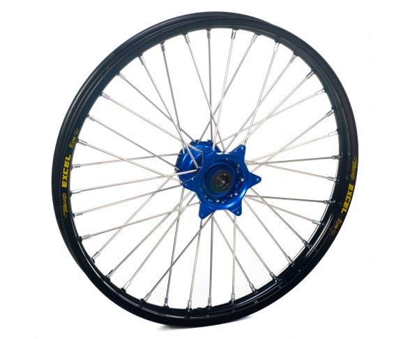 Haan Wheels, Komplett Hjul, 1,40, 19", FRAM, SVART BLÅ, Suzuki 02-25 RM85, 97-01 RM80