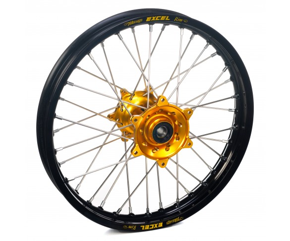 Haan Wheels, Komplett Hjul, 1,85, 16", BAK, SVART GULD, KTM 25 85 SX, Husqvarna 25 TC 85