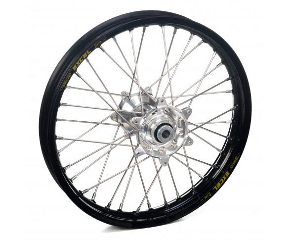 Haan Wheels, Komplett Hjul, 2,15, 18", BAK, SVART SILVER, KTM 03-23 450 EXC-F, 03-12 450 SX-F, 18-22 250 EXC TPI/300 EXC TPI, 95-17 250 EXC/300 EXC, 23 250 EXC/300 EXC, 03-23 250 EXC-F, 95-12 250 SX, 03-12 250 SX-F, 10-23 350 EXC-F, 10-12 350 SX-F, 95-16 