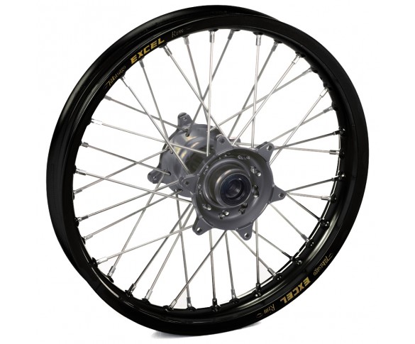 Haan Wheels, Komplett Hjul, 1,85, 16", BAK, SVART GRÅ, KTM 04-20 85 SX, Husqvarna 20 TC 85, 19 TC 85 (17/14), 14-19 TC 85 (19/16)