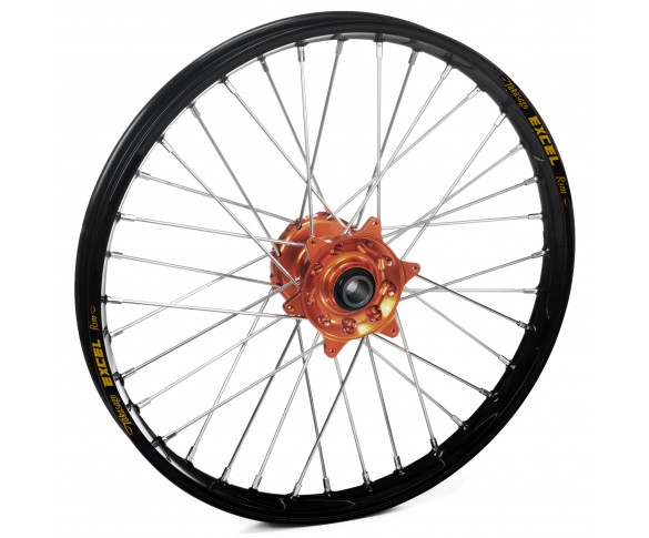 Haan Wheels, Komplett Hjul, 1,60, 21", FRAM, SVART BRONS, Kawasaki 06-18 KX450F, 06-08 KX250, 19-20 KX250, 06-18 KX250F, 06-08 KX125