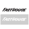 Fasthouse, Vinyl Die-Cut Sticker - Svart 76cm, SVART