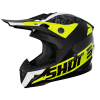 Shot, HJÄLM PULSE AIRFIT BLACK WHITE NEON YELLOW GLOSSY, VUXEN, XL