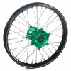 Haan Wheels, Komplett Hjul A60, 1,85, 19", BAK, SVART GRÖN, Kawasaki 19-25 KX450, 06-18 KX450F, 24-25 KX450X, 03-08 KX250, 19-25 KX250, 04-18 KX250F, 24-25 KX250X, 03-08 KX125