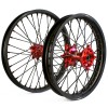 Holeshot, Komplett Hjulset, 1,85/1,60, 16/19", BAK FRAM, MATT SVART RÖD, KTM 21-24 85 SX, Husqvarna 21-24 TC 85, GasGas 21-24 MC 85