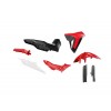 Rtech, Plastkit Revolution, SVART VIT RÖD, Honda 23-25 XL750 TRANSALP