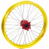 Haan Wheels, Komplett Hjul, 1,40, 19", FRAM, GUL RÖD, Suzuki 02-25 RM85, 97-01 RM80