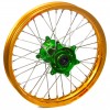 Haan Wheels, Komplett Hjul, 1,85, 16", BAK, GULD GRÖN, Kawasaki 01-25 KX85, 97-00 KX80