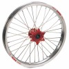 Haan Wheels, Komplett Hjul, 1,40, 19", FRAM, SILVER RÖD, Suzuki 02-25 RM85, 97-01 RM80