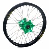 Haan Wheels, Komplett Hjul, 1,60, 14", BAK, SVART GRÖN, Kawasaki 01-25 KX85, 97-00 KX80