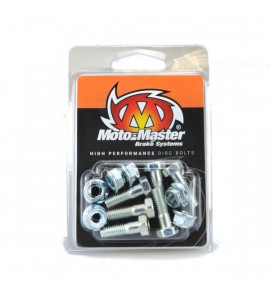 Moto-Master, Skiv Bult M6*20 Sexkant + Mutter 6st, BAK FRAM, Honda 02-25 CRF450R, 18-25 CRF450RX, 05-25 CRF450X, 95-07 CR250R, 04-25 CRF250R, 20-25 CRF250RX, 04-17 CRF250X, 95-07 CR125R, 95-01 CR500R, TM 01-04 EN 250/MX 250, 02-04 EN 250F/MX 250F/EN 530F/