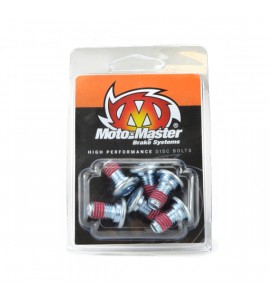 Moto-Master, Skiv Bult M8*12 Flat 6st, BAK FRAM, Kawasaki 08-16 KLX450, 19-25 KX450, 06-18 KX450F, 24-25 KX450X, 03-08 KX250, 19-25 KX250, 04-18 KX250F, 24-25 KX250X, 03-08 KX125, Suzuki 10-19 RMX450Z, 05-25 RM-Z450, 04-25 RM-Z250, SHERCO 12-13 450 Enduro