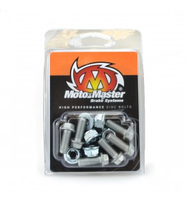 Moto-Master, Skiv bult M6x16 Sexkant 6st, BAK FRAM, KTM 99-00 250 EXC, 89-00 250 SX, 89-95 350/500, 99-03 125 EXC, 89-00 125 SX, 01-19 65 SX, 99 200 EXC, 98 200 EXC, 00 200 EXC /400 EXC/400 SX/520 EXC/520 SX, 94-00 300 EXC/400 LC4, 96-97 360 MX, 96 360 SX