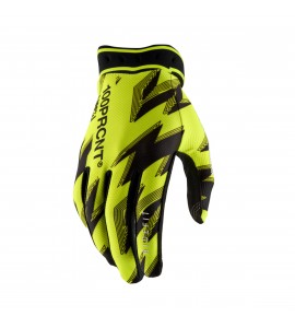 100%, RIDEFIT Handskar Flo Yellow/Black, VUXEN, S, NEON SVART GUL
