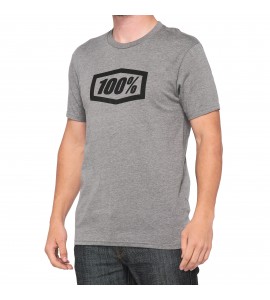 100%, ICON Short Sleeve Tee Heather Grey, VUXEN, XL, GRÅ