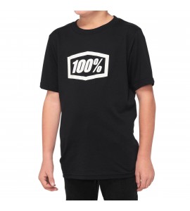 100%, ICON Tee-shirt, BARN, S, SVART