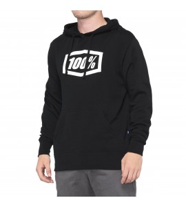 100%, ICON Hooded Sweatshirt, VUXEN, XL, SVART