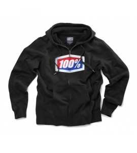 100%, 100%, OFFICIAL Zip Hooded Sweatshirt, VUXEN, XXL, SVART, VUXEN, XXL, SVART