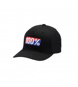100%, CLASSIC Flexfit Cap, VUXEN, S M, SVART