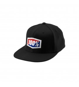 100%, OFFICIAL Flexfit Cap, VUXEN, S M, SVART