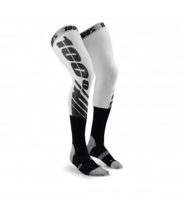 100%, REV MX Knee Brace Sock Flash Grey, VUXEN, S M