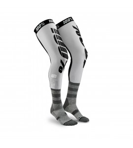 100%, REV Knee Brace Performance Moto Socks, VUXEN, S M, GRÅ